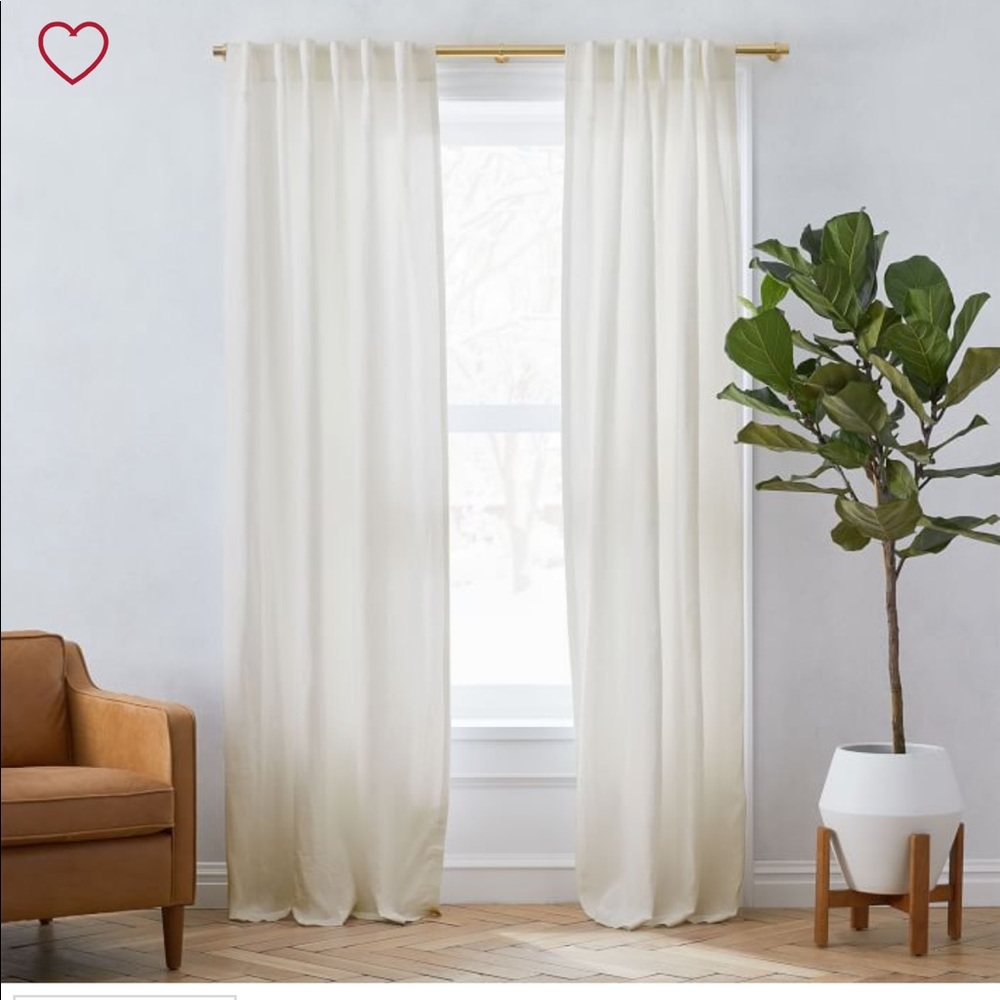 West elm curtains